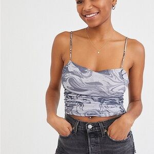 Urban Outfitters Tasmin Mesh Ruched Cami